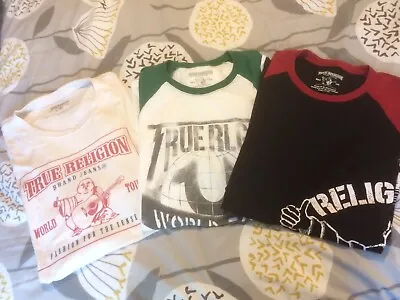 £4.20 • Buy True Religion Mens T Shirts X 3 / 1 X 3XL And 2 X 2XL Good Condition
