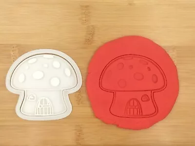 Mushroom House Fairy Cartoon Cookie Cutter Stamp  Fondant Cake Biscuit Mould  • $7.56