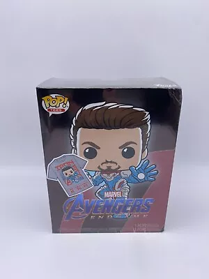 Funko Pop Tony Stark #449 Marvel Avengers Iron Man Pop And T-Shirt Size XL NEW • £34.70