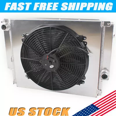 2 Rows Aluminum Radiator&Fan&Shroud FIT For 92-99 BMW E36 323 325 328 M3 MT  /A • $165