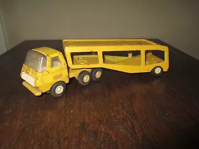 Vintage Tonka Truck And Car Hauler Trailer - Pressed Steel - 9 Inches • $19.50