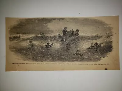Ann F.Thompson Ship Colonel J.W. Allen Surgeon Weller 1863 Civil War Sketch • $29.99