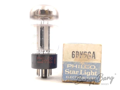$30 • Buy Vintage Philco 6BY5GA Full-Wave Vacuum Rectifier Damper TV Valve- BangyBang Tube