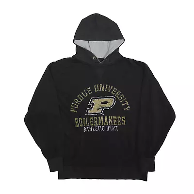 J AMERICA Purdue University Boilermakers USA Hoodie Black Pullover Mens L • £13.99