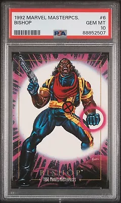 1992 Marvel Masterpieces #6 Bishop PSA 10 • $90