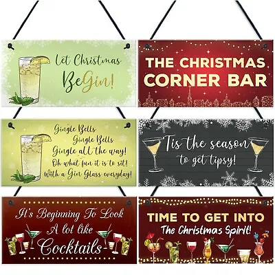 £3.99 • Buy Novelty Christmas Bar Signs And Plaques Christmas Decorations Home Bar Kitchen