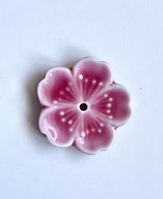 Japanese Style Ceramic Cherry Blossoms In Pink Incense Stick Stand/holder • £9.99