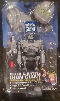 Vintage 1999 Trendmasters The Iron Giant Build & Battle Figure Toy NEW SEALED • $49.50