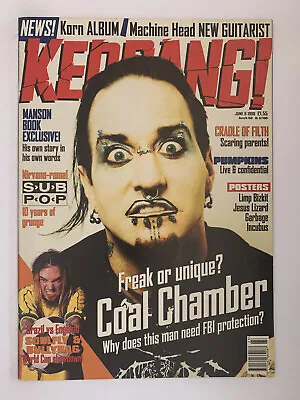 Kerrang Magazine Issue 702 Coal Chamber Marilyn Manson Cradle Of Filth • $11.18