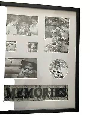 Large Memories Photo Frame 6 Multi Aperture Frame Ideal Gift Brand New Black • £15