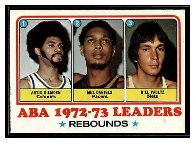 1973-74 Topps #238 Artis Gilmore / Mel Daniels / Billy Paultz • $2.50