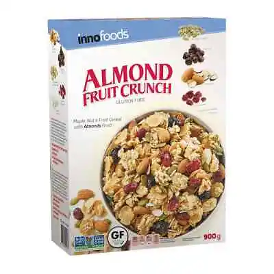 Innofoods Almond Fruit Crunch Cereal 900g Kosher Vegan Non-GMO Maple Nut • £15.99