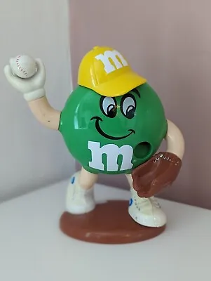 £11.99 • Buy Vintage M&M Baseball Pitcher Candy Chocolate Dispenser Collectable Green