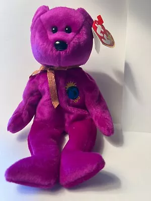 Ty BEANIE BABY:  MiLLENIUM BEAR PLUSH TOY RETIRED -  NEW WITH TAGS • $5