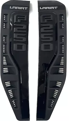 NEW OEM 23 Ford F250 Lariat Fender Vent Badge LH + RH SET BLACK SPORT APPEARANCE • $344.75