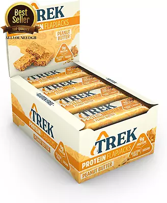 TREK High Protein Flapjack Gluten Free Plant Based Vegan 16 X 50g Choose Flavour • £19.89