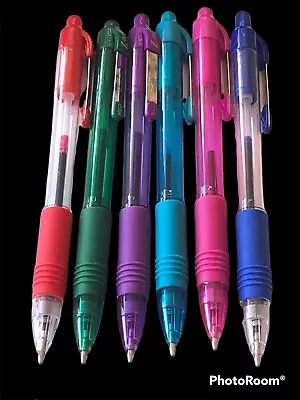 Zebra Z-Grip Retractable Ballpoint Pens Assorted Ink Colors Lot Of 6 • $7.99