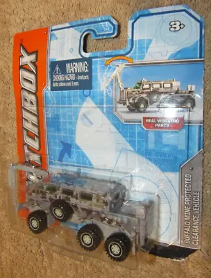 2012 Matchbox Buffalo Mine Protected Clearance Vehicle Military Diecast • $24.99