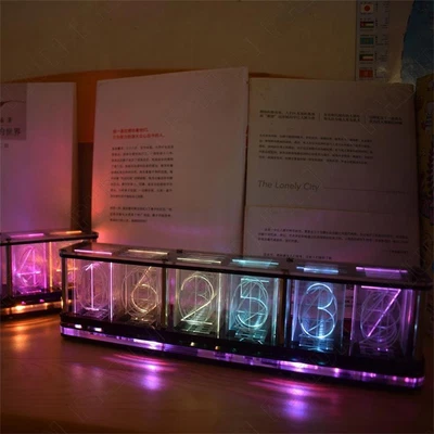 £64.15 • Buy Diy Kit Analog Nixie Tube Glow Clock Music Led Rgb Luminous Digital Display Gift