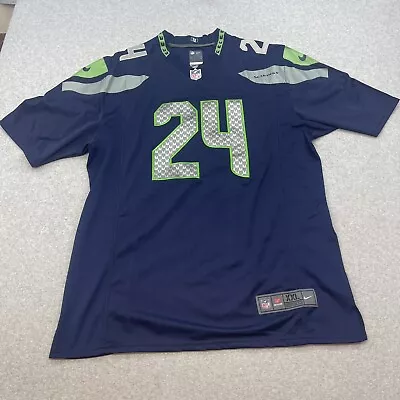 Nike Seattle Seahawks NFL Mens XXL Marshawn Lynch #24 On Field Jersey Stitched • $69.97