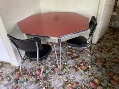 $150 • Buy Vintage Octagonal Dining Table And Chairs