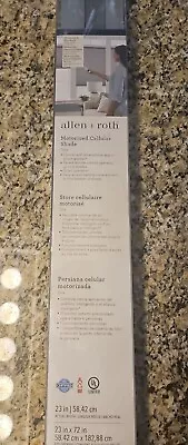 Allen + Roth Motorized Roller Shade Gray 23x72  2318976 NEW Blinds  • $45