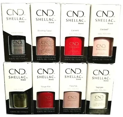 £11.99 • Buy CND Shellac UV Nail Gel Polish 7.3 Ml - New -Various Shades