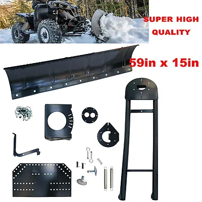 Steel For ATV Snow Plow Adjustable 59  Blade Complete Universal Kit Package • $497