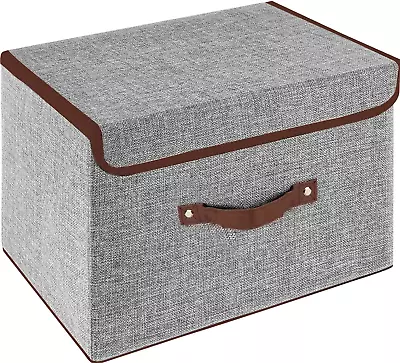 OWill Foldable Storage Boxes With Lids Fabric Storage Cubes With Handles For X • £5.60