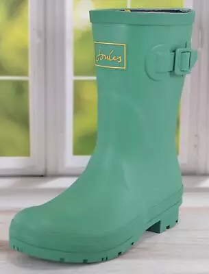 NEW Joules Women's KELLY Neoprene Lined Welly Rain Boots Size 6 EU 37 GREEN • $31.92