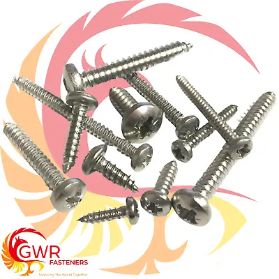 POZI PAN HEAD A4 STAINLESS STEEL SELF TAPPING SCREWS TAPPERS No #6 8 10 12 14  • £101.74