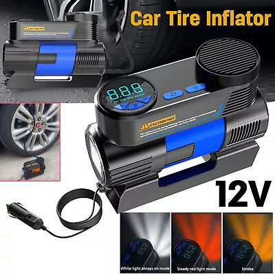 12v Electric Car Tyre Inflator Lcd Air Compressor Pump Portable Heavy Duty  • $36.95