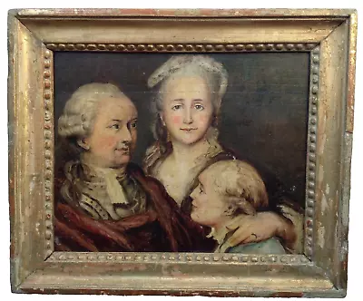 18th Century Portrait Royal Family Louis XVI's Farewell To Marie Antoinette Oil • $3700