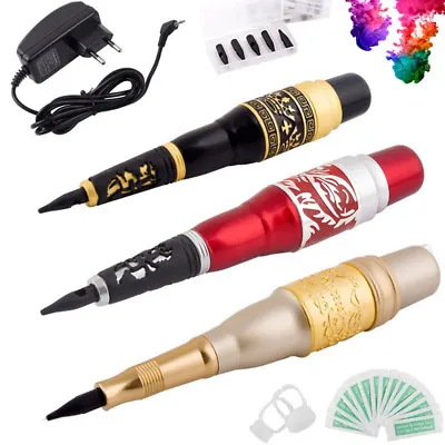 £31.19 • Buy Permanent Makeup Machine Kit Rotary Tattoo Pen Eyebrow Liner Shader Microblading