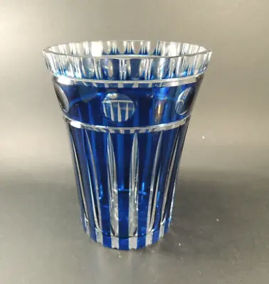 Antique Moser Unique Papal Hand Cut Cristal Glass Vase • $288.80