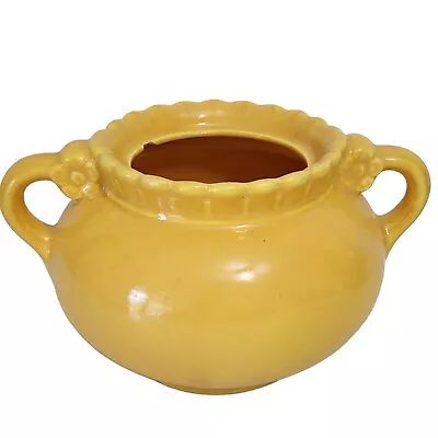 Vintage Taylor Smith Taylor Vistosa Yellow Open Sugar Bowl NO Lid Chip READ • $15.99