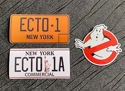 Ghostbusters Stickers Logo ECTO1 And ECTO1A PVC Sticker Collection 3 Pack • £4.25