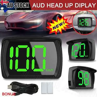 Car Digital GPS Satelite Speedometer Speed KM/H HUD Head Up Display Universal BK • $15.25