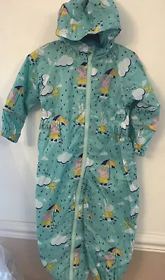 £28 • Buy 18- 24 Months Regatta Waterproof Peppa Pig Green All In One Splash Suit