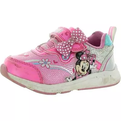 Disney Girls Minnie Mouse Pink Light-Up Shoes 7 Medium (BM) Toddler BHFO 3382 • $11.99