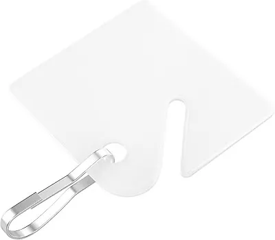 50 Pack Rack Key Tags Hanging Tags With Metal Snap Hooks - 15 WHITE NEW • $19.21