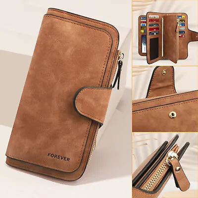 $11.98 • Buy Women Lady Soft Leather Wallet Long Clutch Card Phone Holder Purse Pouch Handbag