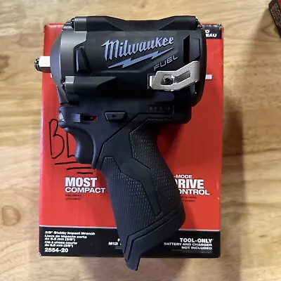 Milwaukee M12 FUEL Stubby 3/8  Impact Wrench (2554-20) • $195