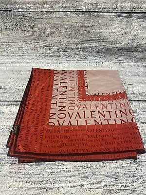 Valentino Red All Silk Made In Italy Scarf (lh) • £39.99