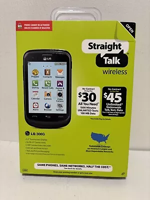 Straight Talk LG 306G - Black (TracFone) Cellular Phone Locked No Contract NEW • $36