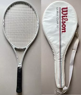 Vintage Wilson Graphite Comp 110 Tennis Racquet W/case Restrung • $25