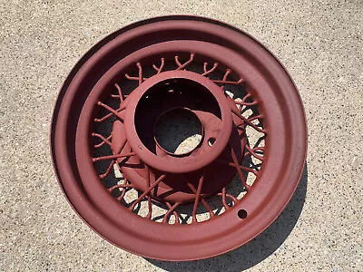 Wire Wheel 16  X 4  *1935 Ford* 5 On 5 1/2  Bolt Lug Rim Bent Spoke • $124.99