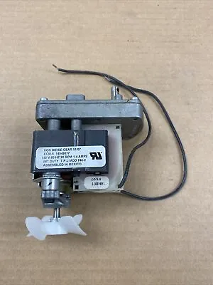 Von Weise Gear Motor 115v 20 RPM 15 In-lbs Torque W/ Pawl BrakeVW # 14949877 • $19.90