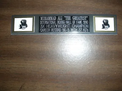 Muhammad Ali (boxing) Engraved Nameplate For Photo/poster/gloves/trunks • $7.95