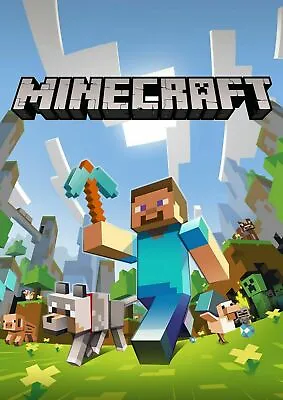 Minecraft Kids Gaming Poster A3 Printed On 260gsm Quality Paper - Free Postage! • £5.95
